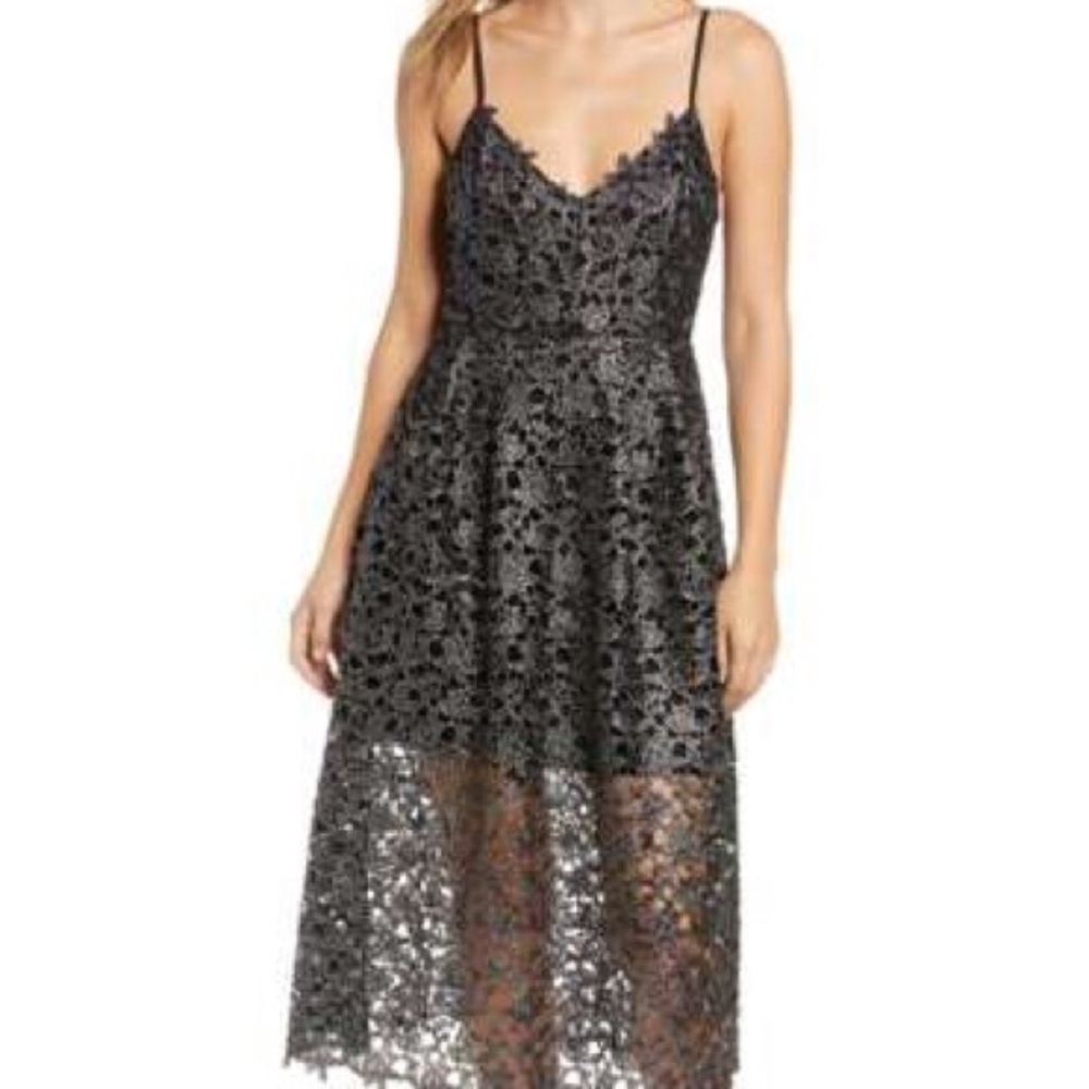 COPY - Astr The Label Midi Lace Dress